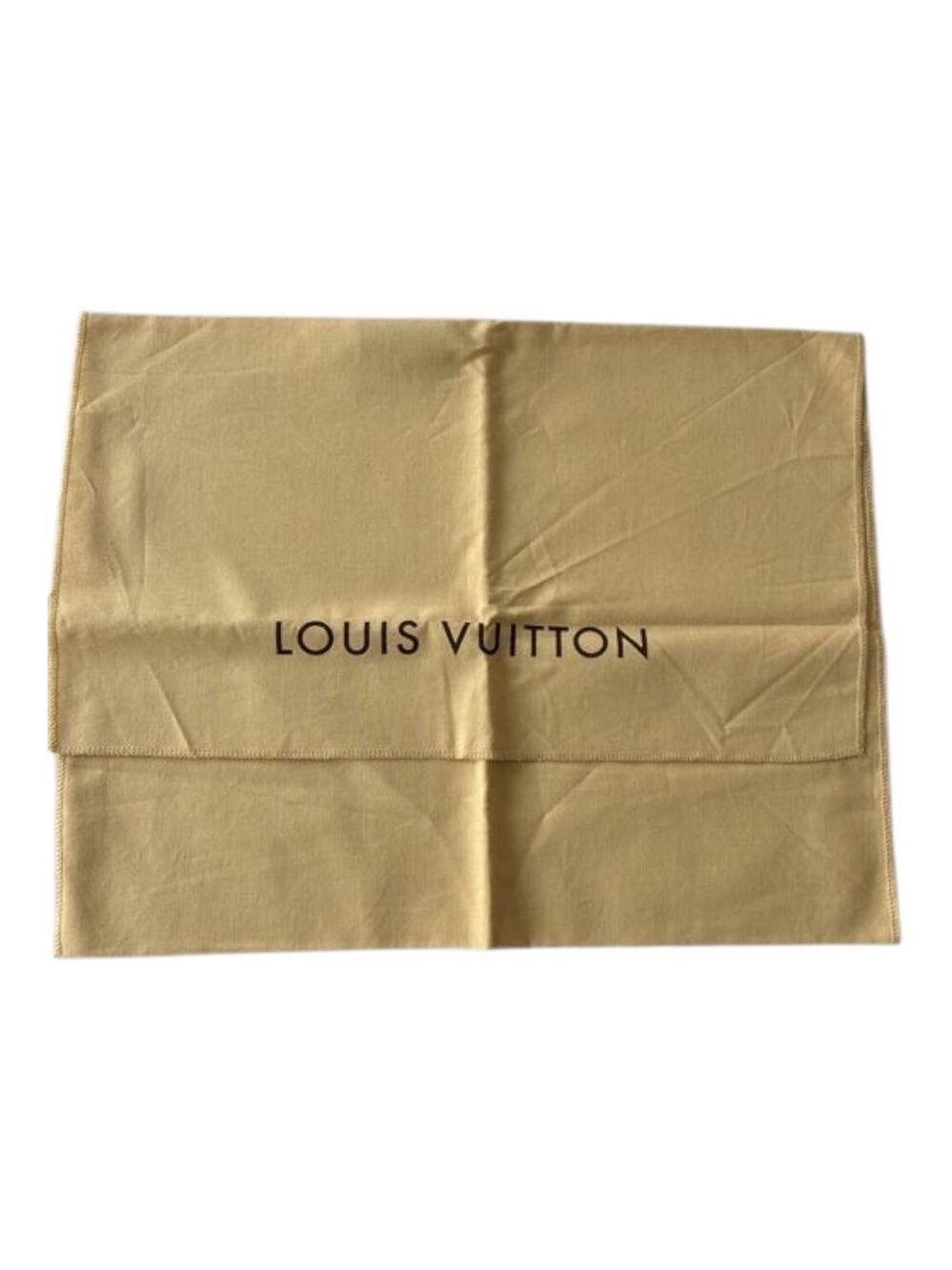 Louis Vuitton Envelope Dust Bag 13.5 X 17.5 inches Tan/Blk - Picture 5 of 5
